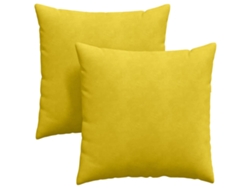 Cojines para sofá (2 unidades) - Cojín amarillo para sofá de 80 x 80 cm HARLANV1