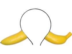 Nuobesty Tiara De Banana De Espuma Divertida, Tiara Leve Para Mulheres, Acessório Para Festas E