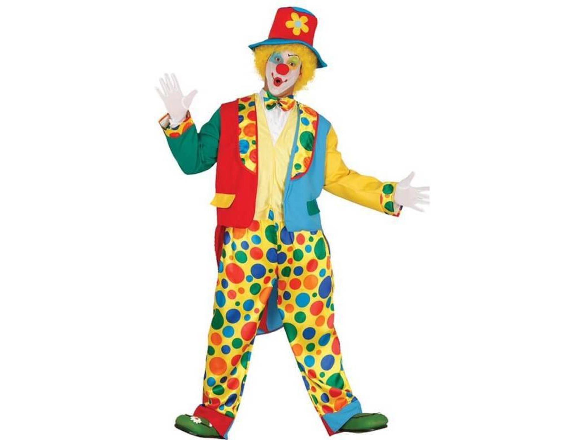 Disfraz de Hombre DISFRAZZES Payaso Lunares (Talla: M)