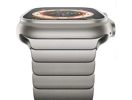Pulsera De Titanio De Acero Inoxidable Para Apple Watch Series 7 41 Mm De Gris Oscuro