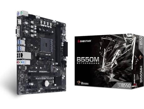 Placa Base BIOSTAR B550MH (Socket AM4 - AMD AM4 - Micro ATX)