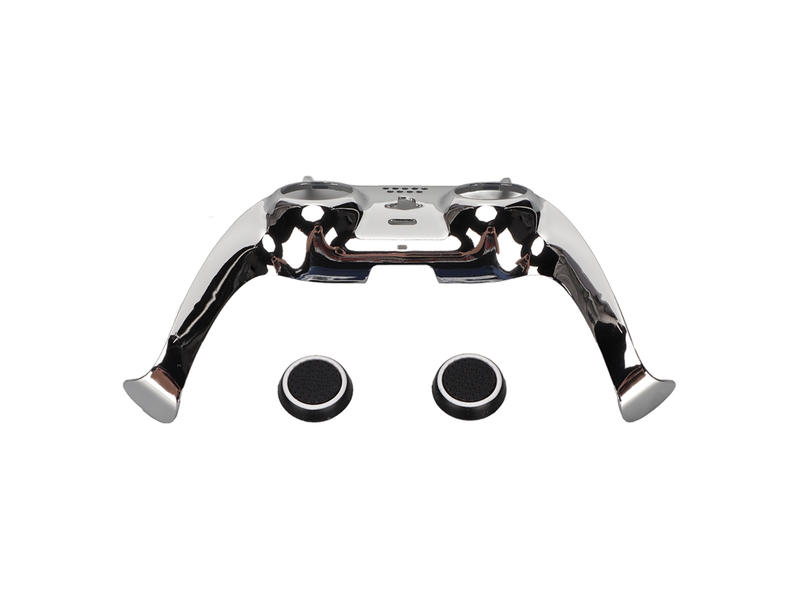 Placa Frontal Para Controle Ps5 Diy Com Capas De Joystick Prata Acessórios De Decoração Shell De Substituição
