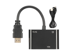 Adaptador HDMI a VGA con convertidor de audio y vídeo