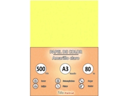80Gr A3 Papel Amarillo 500 Hojas