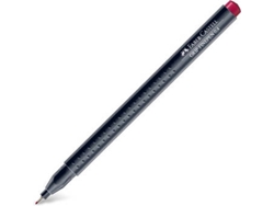 Marcador FABER-CASTELL Fino (Rojo Carmin - 0.4 mm)