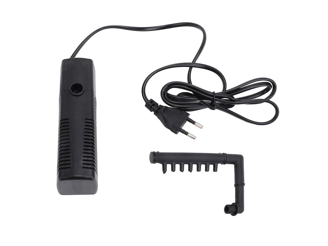 Bomba sumergible de 5 W y 119 gph, altura de elevación de 2,6 pies, IP68, ultra silenciosa, con boquilla, para acuario, tanque, pecera, enchufe europeo 220-240 V.