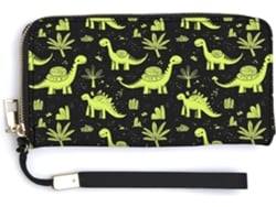 Cartera Cuero Con Cremallera Para Mujer Diseño Estampado