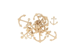 30 mini decoraciones de madera - Anclas para barcos