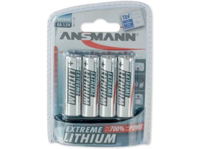 Pilas ANSMANN Extreme Lithium AA Mignon
