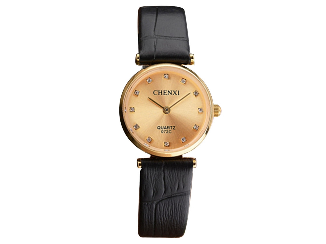 Reloj De Pulsera De Cuarzo Ultrafino, Sencillo E Impermeable Para Parejas Y Mujeres, Color Dorado.