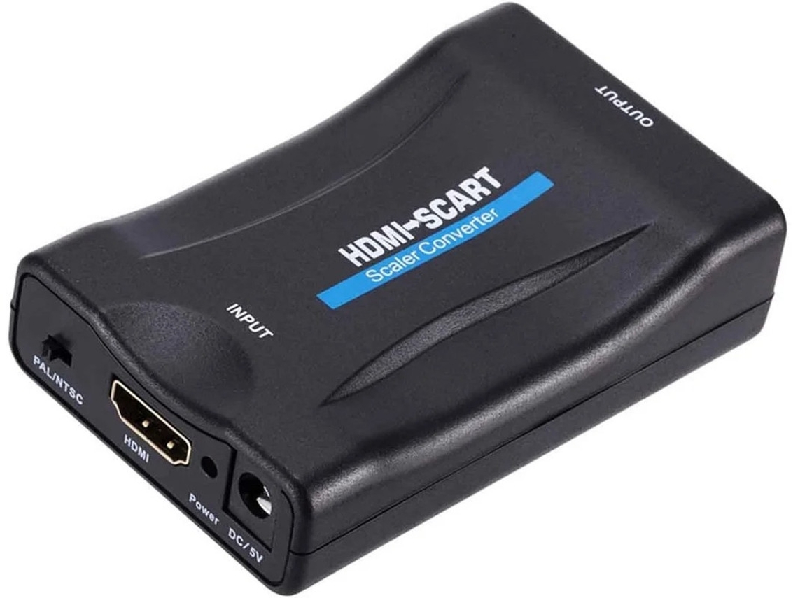 Adaptador/convertidor HDMI a SCART 1080p compatible con PS3/PS4, VCR, Blu-ray, DVD, Sky CVBS, PAL/NTSC Yizhood