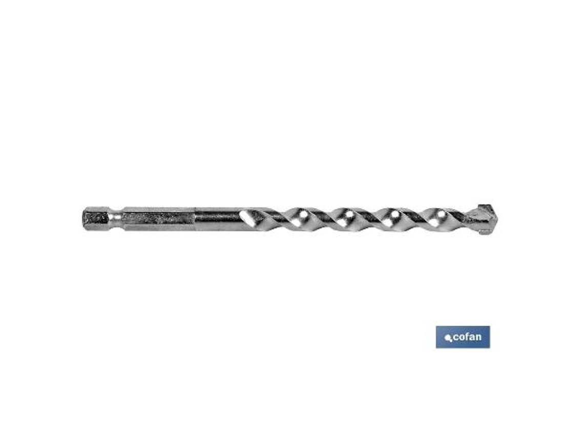 Broca profesional para muros mango hex. 1/4 4 mm
