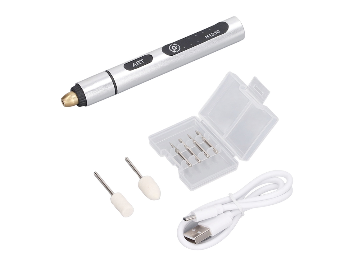 Mini Amoladora De Bolígrafo Inalámbrica Recargable, 3 Velocidades, Herramienta Rotativa Eléctrica Con Batería Integrada.