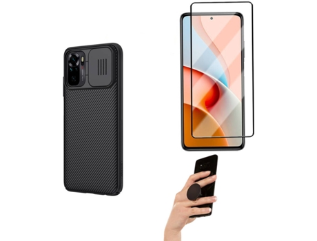 Carcasa, Protector y Popsocket Xiaomi Redmi Note 10 4G Nillkin Camshield Negro