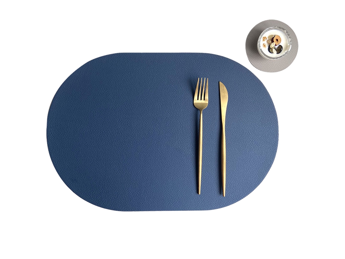 Set de 3 Sousplats de Cuero, Impermeables y Antiescaldaduras NEVEANCE