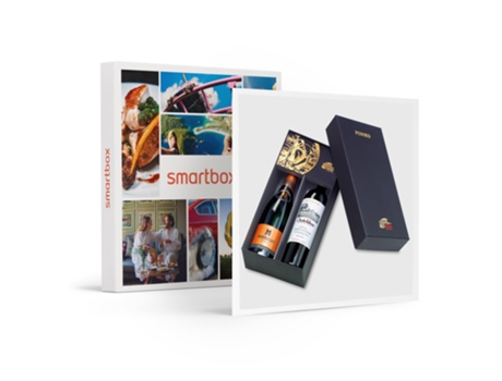 Caja Regalo SMARTBOX Bodegas Pinord a domicilio: botella de cava, botella de tinto y chocolates