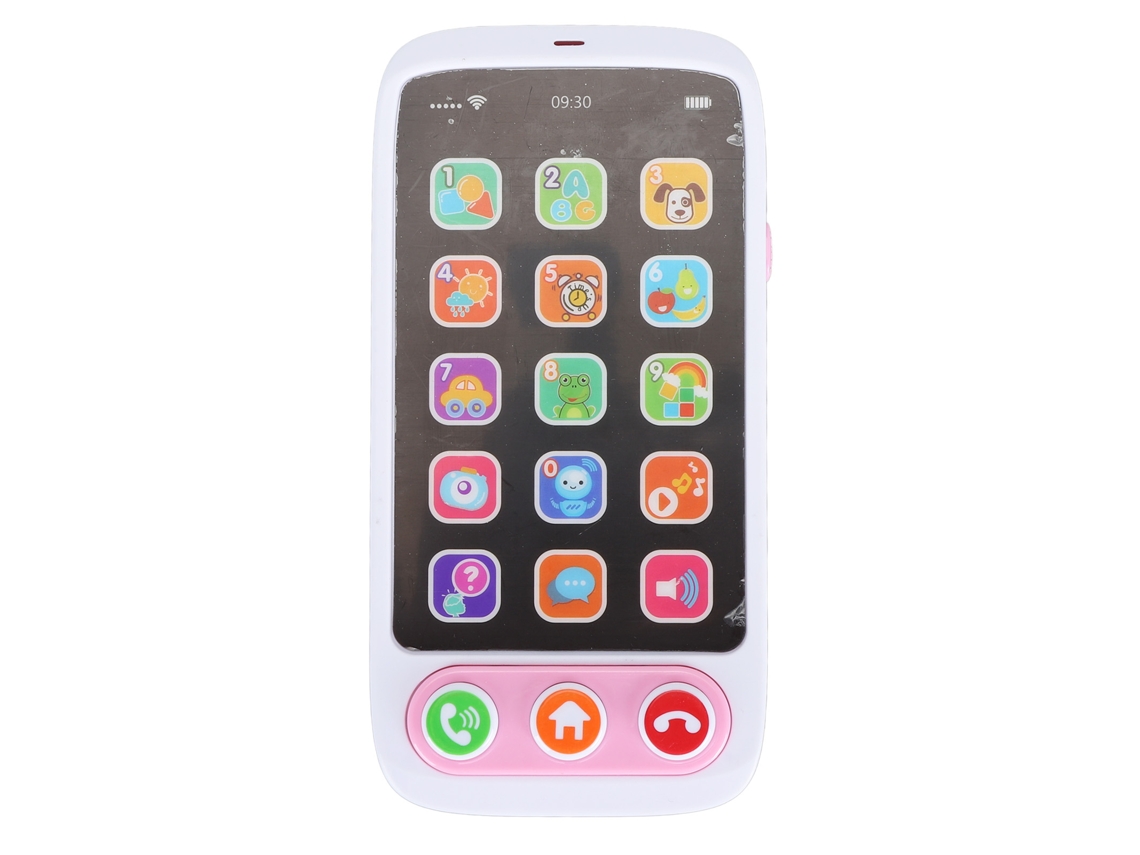 Teléfono Móvil De Juguete Interactivo Musical Multifuncional Para Bebés Niños Y Niñas - Rosa