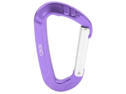 Mosquetón de aluminio ligero y resistente para montañismo - Morado