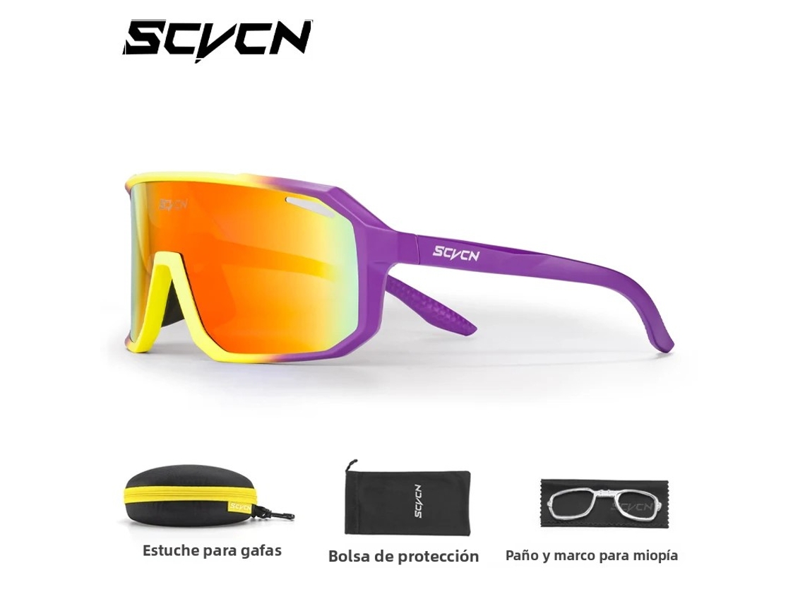 Gafas de ciclismo fotocromáticas unisex con estuche y protección UV400 MDUG (modelo estándar 8)