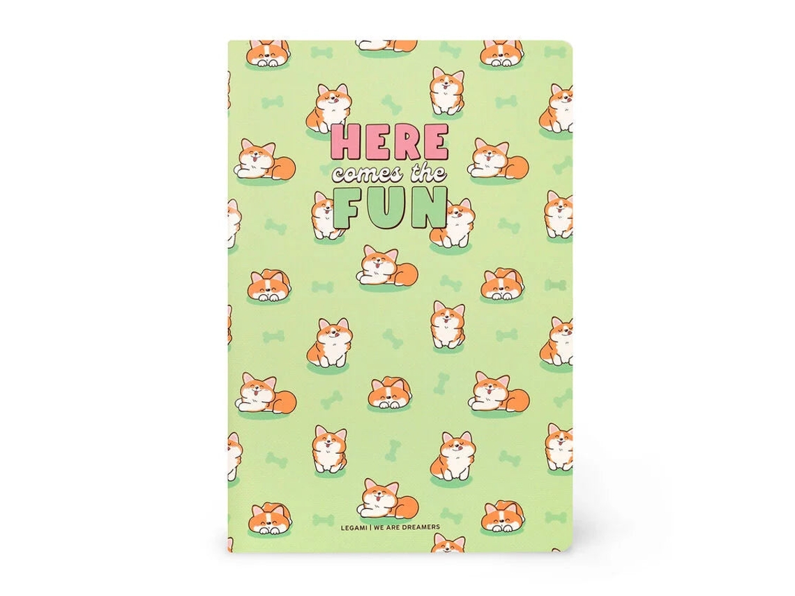 Cuaderno rayado Corgi Legami A5