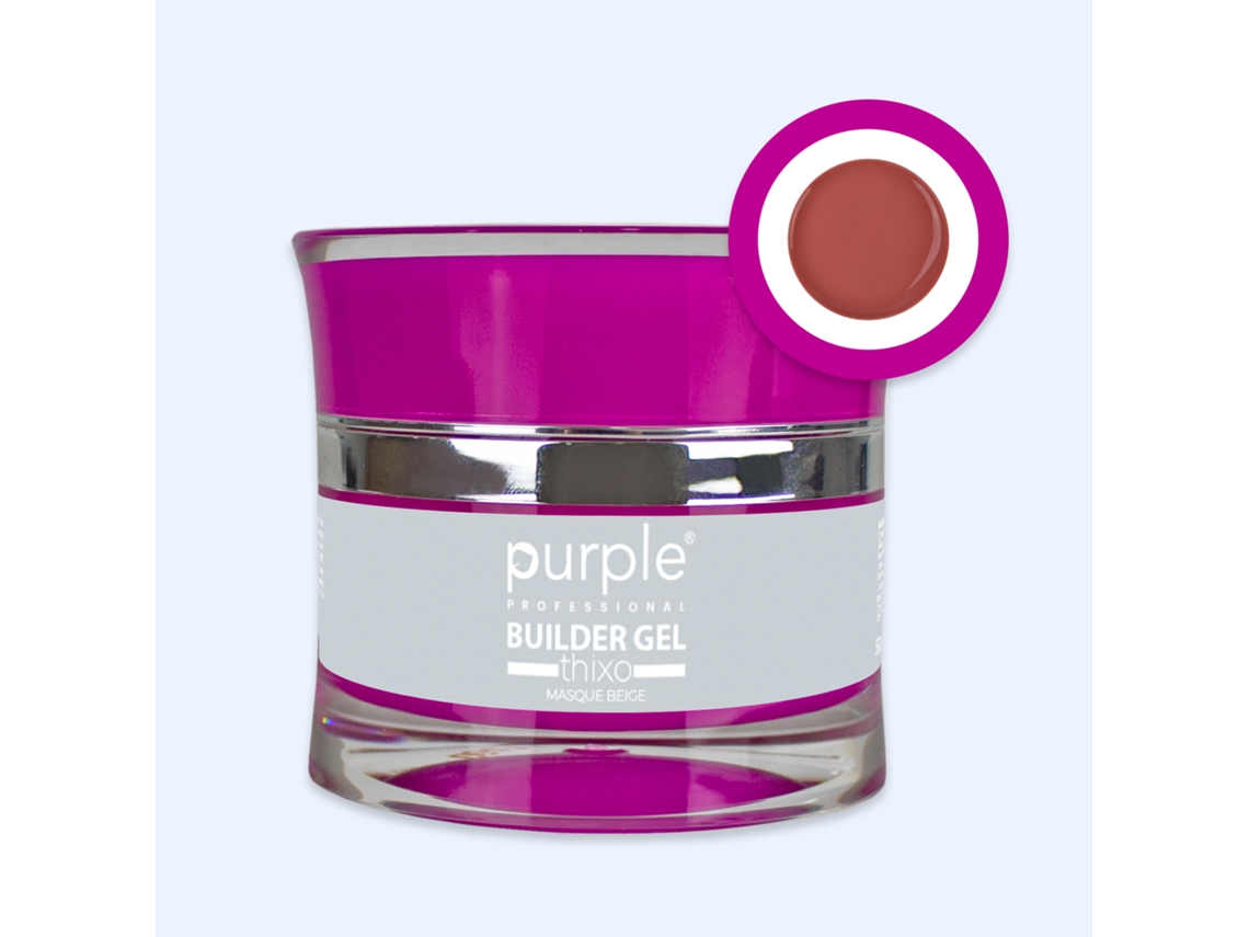 Mascarilla Thixo en gel constructor beige y morado