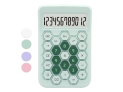 Calculadora básica Csyy con pantalla LCD de 12 dígitos (verde)