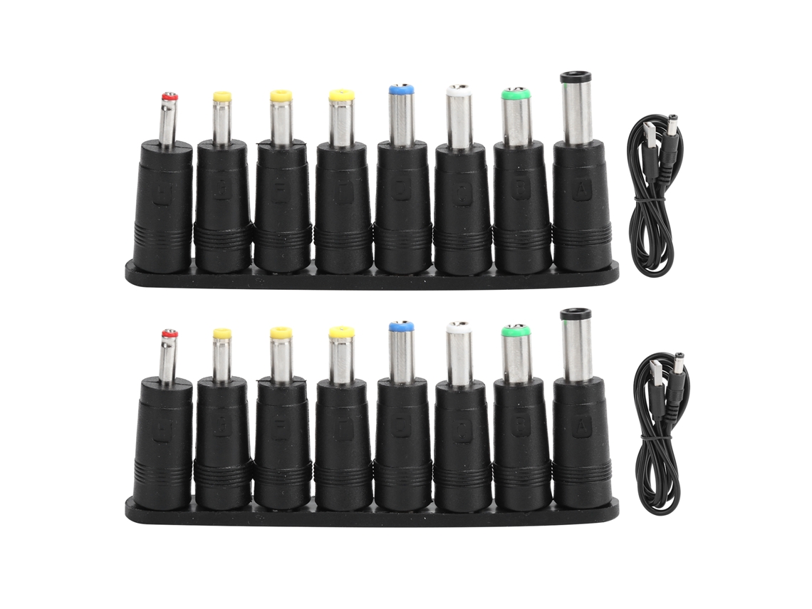 Cable Usb A Dc 11 En 1 (2 Unidades) Con Conectores Intercambiables (accesorios Para Computadora)