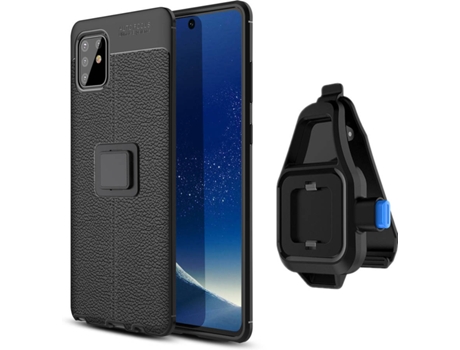 Funda Samsung Note 10 lite Rugged Leather con Soporte de Cintura Negro
