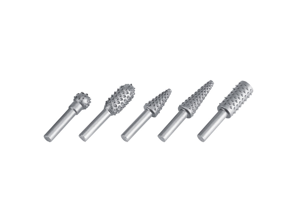 Set De 5 Brocas Rotativas De Carburo Duro De 6,3 Mm Para Tallado En Madera, Raspas Y Files