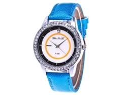 Reloj De Pulsera Analógico De Moda Para Mujer Con Esfera Redonda (rosa)