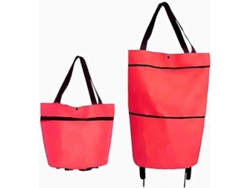 1 unidad de bolsa de compras plegable con ruedas, duradera, reutilizable e impermeable, ideal para comprar frutas y verduras. GOKOCO