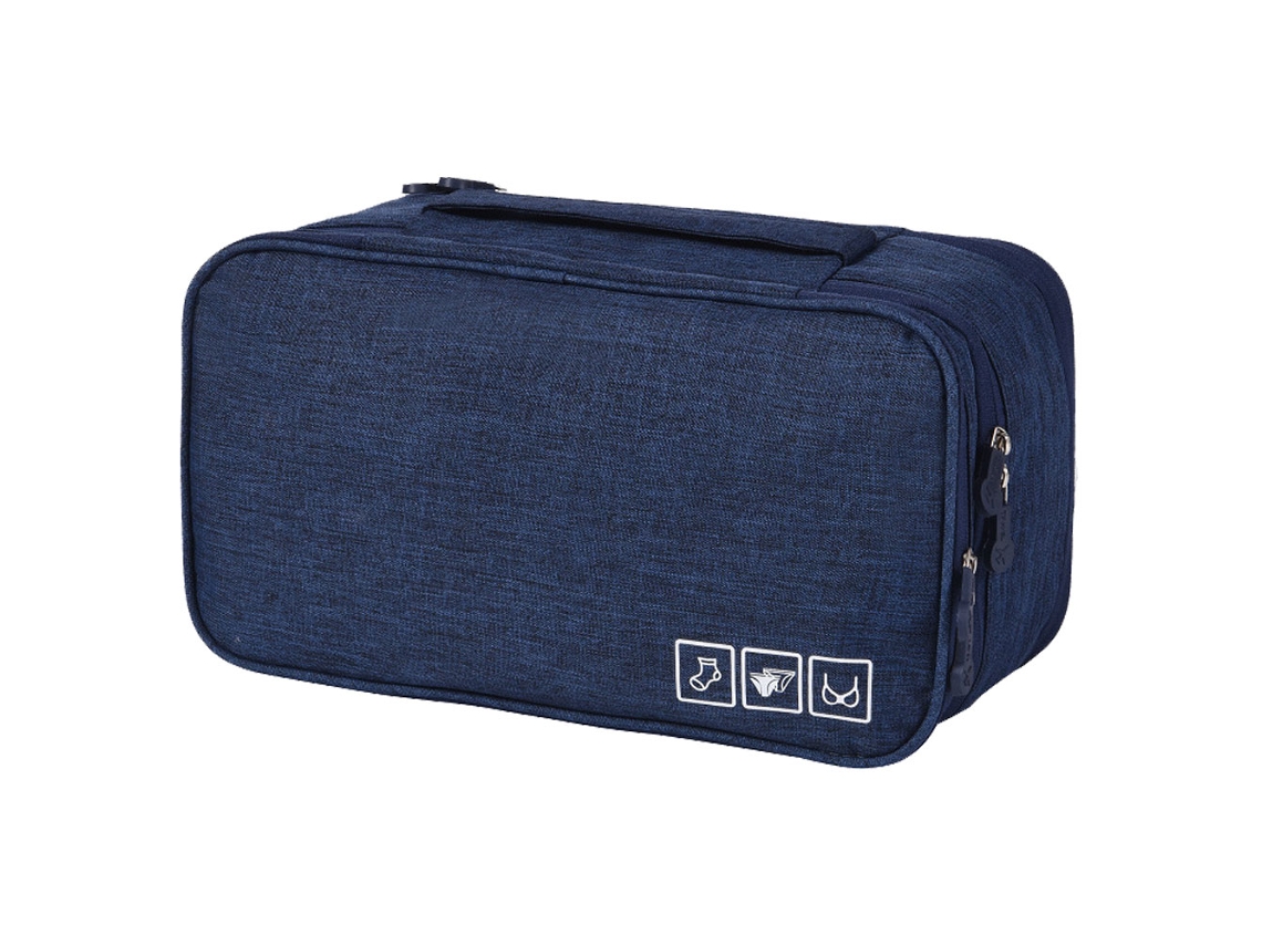 Bolsa de Almacenaje Bolsa Catiónica Sujetadores Ropa Interior Capas RNEMITERY Oxford Tecido Azul (27x17x4cm)