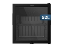 Cecotec Mini Frigorífico Con Puerta De Cristal Bolero Coolmarket Bc 52 Black, 52 Litros De Capacidad, 44,5 Cm De Ancho, 50