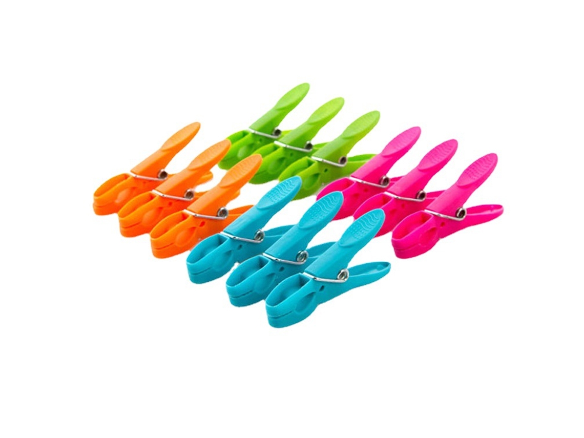 JILLIOPER Colección de pinzas para ropa de alta resistencia, juego de pinzas para ropa de secado al aire con bordes lisos, pinzas para tendedero con dientes ant
