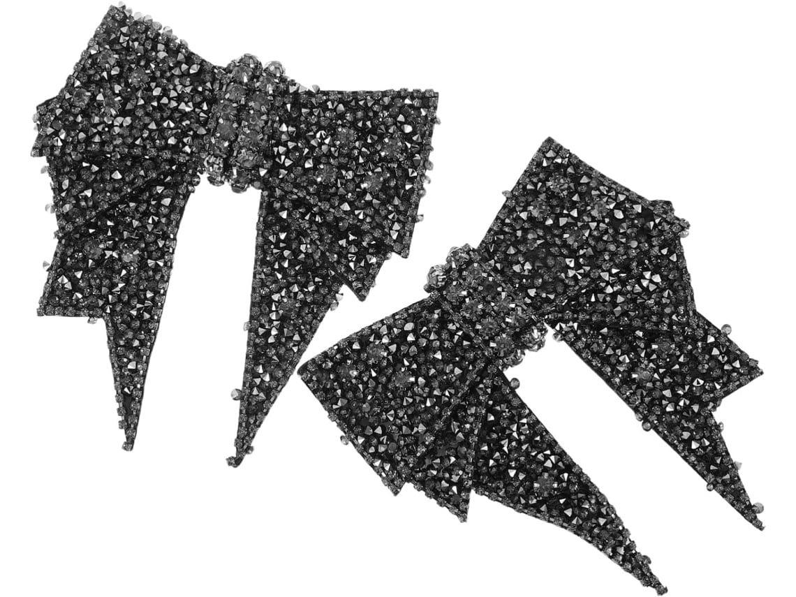 2 Piezas De Elegantes Adornos Para Zapatos, Accesorios Con Lazo De Diamantes De Imitación Brillantes, Clips Para El Talón