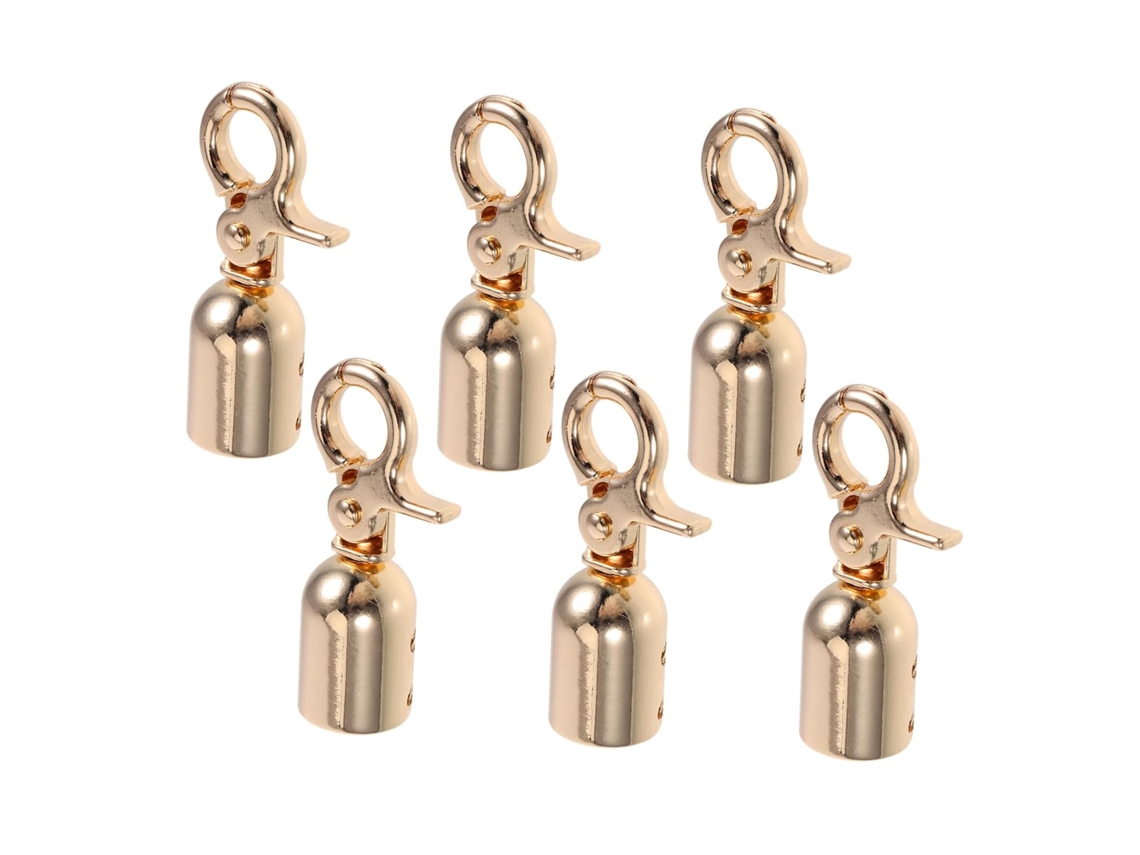 Conjunto De 6 Ganchos De Segurança Para Corda Com Mosquetões Reforçados