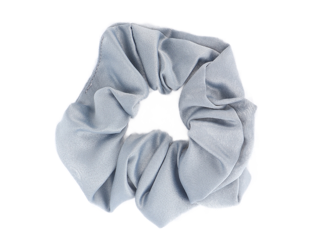 Gomas Elásticas Para El Cabello Scrunchies De Tela Suave Color Plata Gris Accesorios Para Niñas