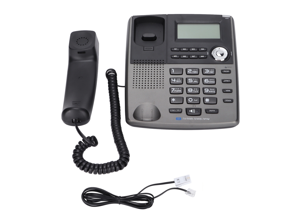 Telefone Fio Com Alto-falante Display Grande Inclinado Para Casa Hotel Escritório