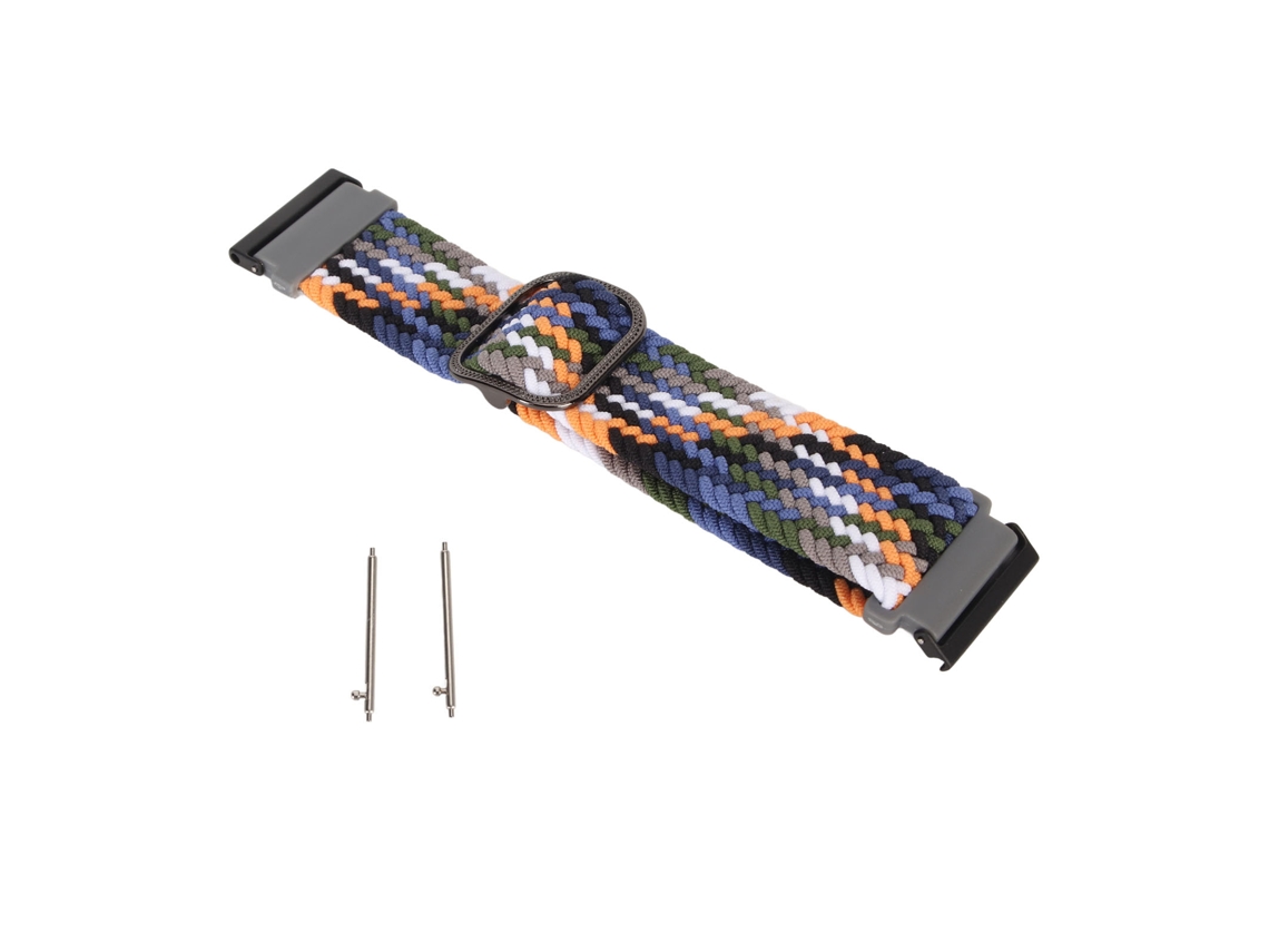 Relógio Analógico De Pulso Com Pulseira Pu Azul Mostrador Preto Quartz Esportivo