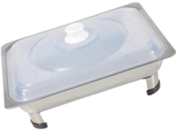 Bandeja Cuadrada De Acero Inoxidable Para Buffet Con 4 Patas, 1 Apta Para Uso Alimentario, Acero Inoxidable Multiusos.
