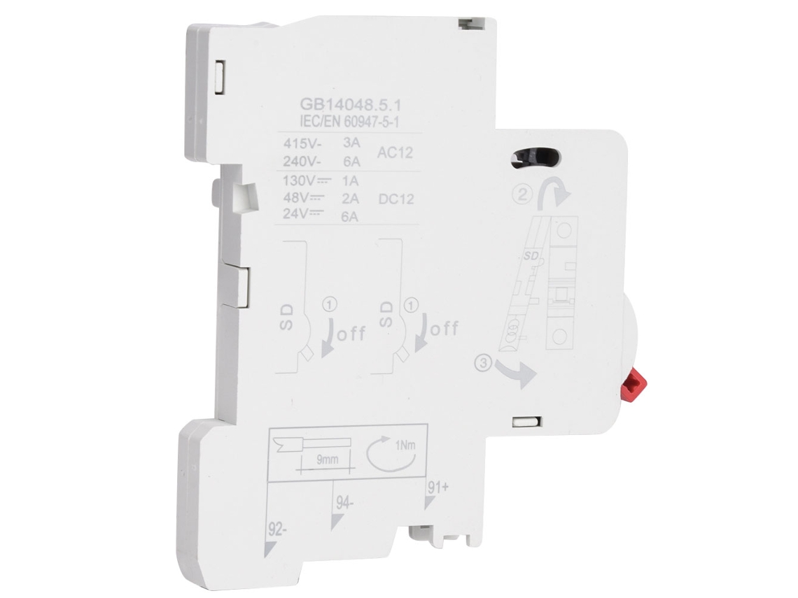 2026yncm-interruptor De Alarma De Salto Del Disyuntor Dz47s Accesorios Para Disyuntor Doméstico