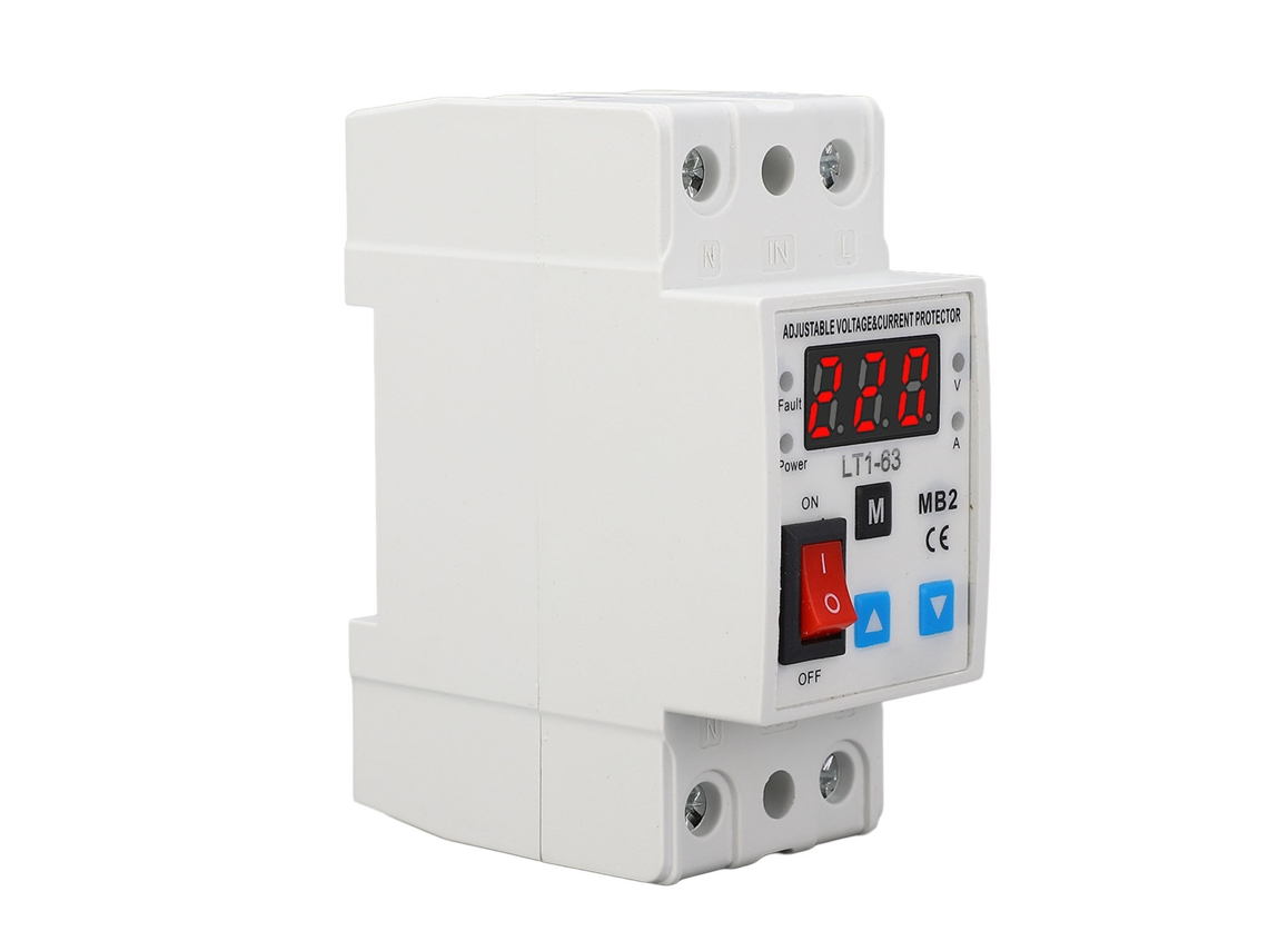 Protector De Voltaje De 220 V Y 63 A Con Recuperación Automática, Interruptor Para Embarcaciones Y Protección Contra Sobretensión Y Subtensión.