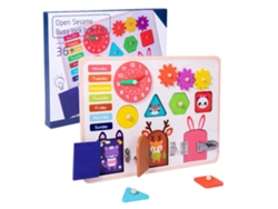 Tablero de actividades de madera 2026yncm para niños, juguete sensorial educativo para el aprendizaje de habilidades básicas y la coordinación motora fina.