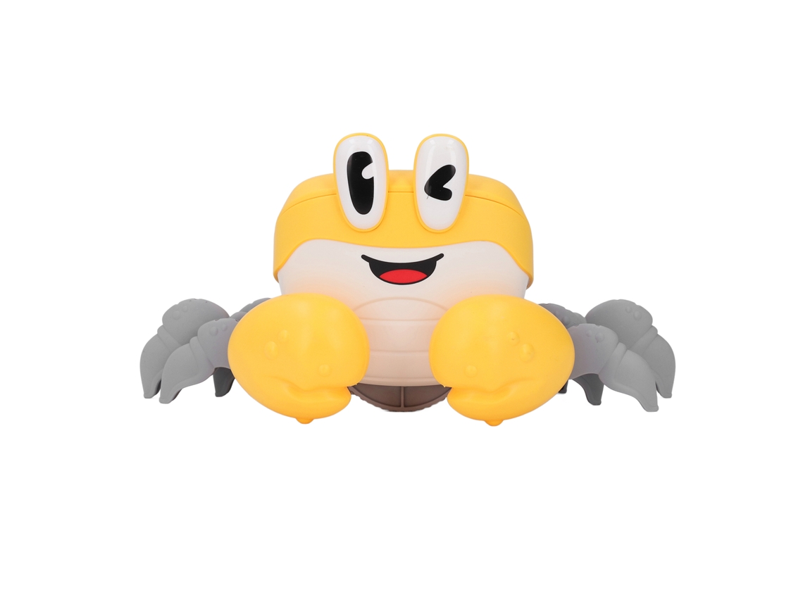 Dan26-juguete Cangrejo Rastreante Eléctrico Con Luz Y Música Para Bebés Jugar Aprender Rastrear Yellow