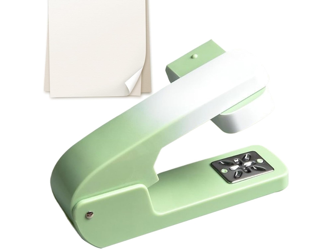 Grapadora De Escritorio Transparente Oro Rosa - Acrílico Elegante, Diseño Ergonómico, Base Antideslizante