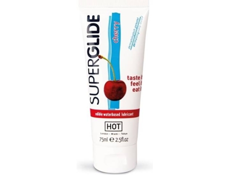 Lubricante HOT Comestible Superglide Cereza (75ml)