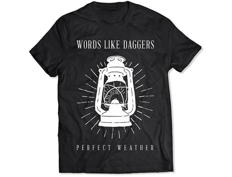 Camiseta ROCKINSTONE con farol de Words Like Daggers (S)