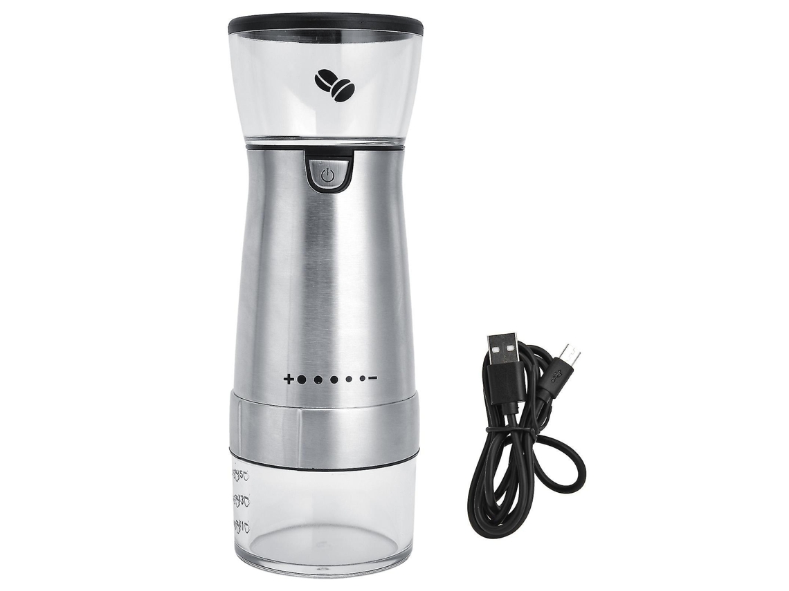 Molinillo de café eléctrico portátil de acero inoxidable, ideal para la cocina. Rosewell