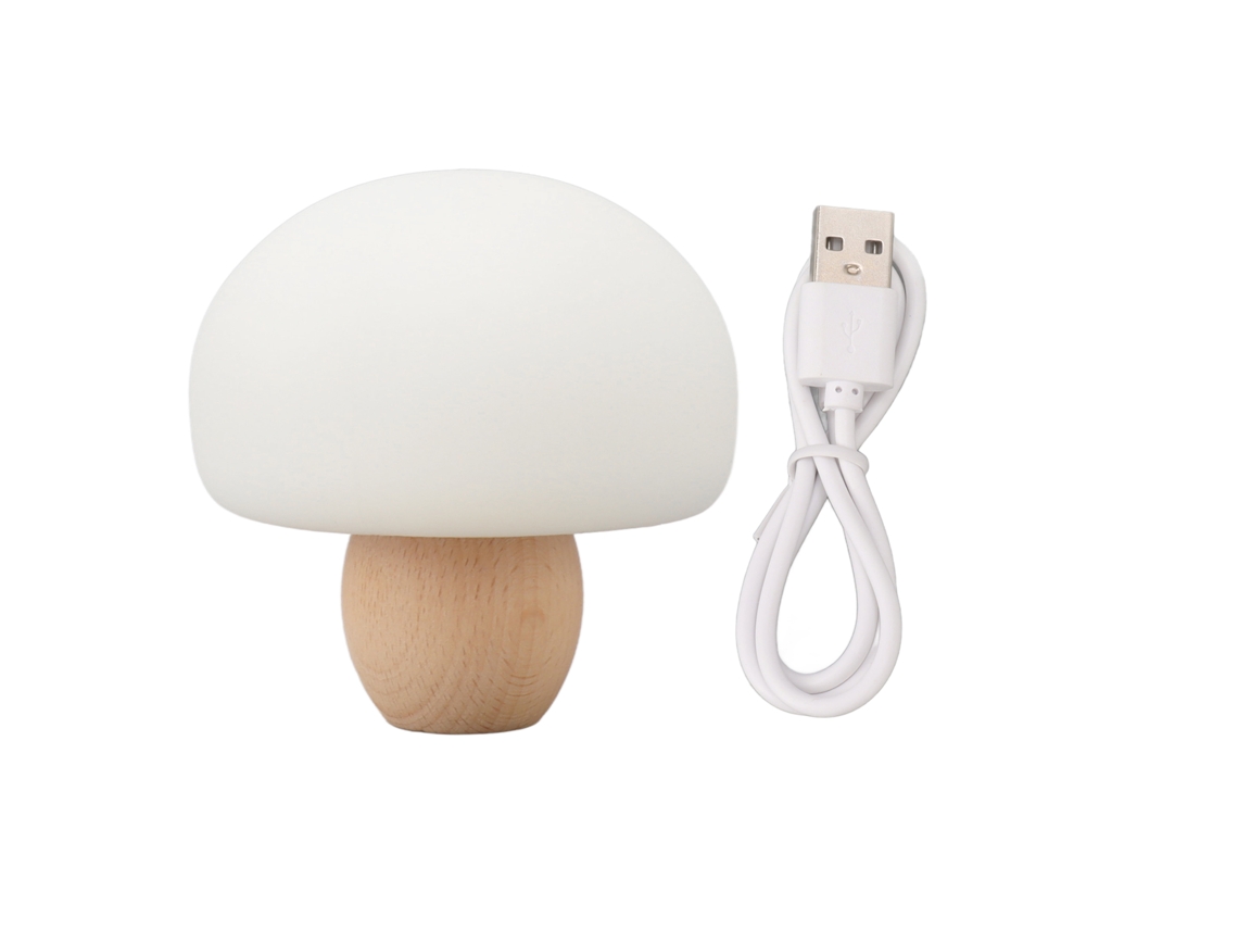 2026-lámpara Hongo Silicona Recargable Regulable Luz Nocturna Para Lactancia Niñera Dormitorio Regalos