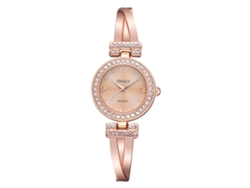 Reloj De Pulsera Analógico De Cuarzo Para Mujer, De Aleación, Con Esfera Redonda, Oro Rosa, A La Moda.